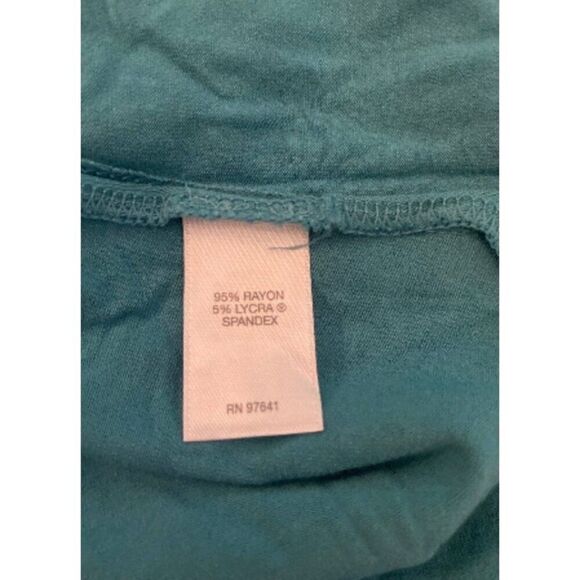 J. Jill women's Teal 3/4 Sleeve round neck soft and casual Tunic Top Size Large - Picture 9 of 9